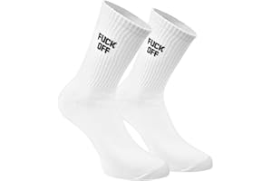 Himozoo Novelty Funny Sock 100% Cotton FUCK Crew Socks Women Mens Tube Socks
