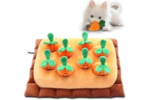 SLuB Tappetino Olfattivo Cane, Carota Giocattolo per Cani, Gioco Interattivo per Cani, Utilizzato per Animali Domestici Foraggiare, Sniffing Training, Eliminare la Noia e Lo Stress (Smile)