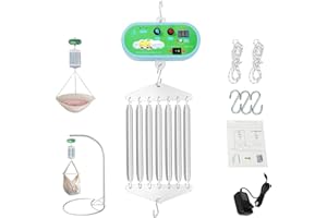 POYUJKYHR Electric Federwiege Baby Tragfähigkeit 20Kg Federwiege Mit Motor Hängende 7-Feder Elektrische Babyschaukel Steuerung Mit Timer Einstellbare Lautstärke Einstellbare Geschwindigkeit Federwiegenmotor