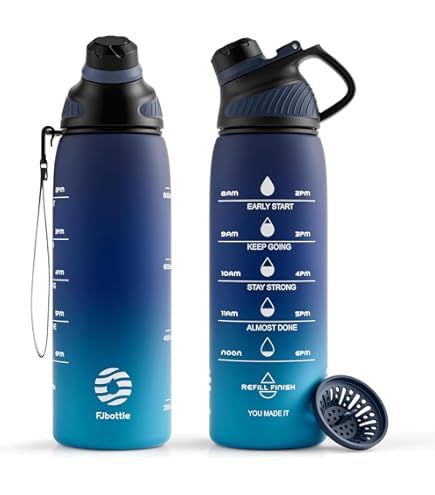 Gourde Isotherme Homealexa 680 Ml - Acier Inox 316, Double Bec (paille/embout), étanche, Bandoulière