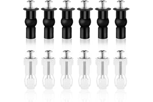 XHJZGCTECH 12 StkWC Sitz Befestigung von Oben, Universal Toilet Seat Replacement Parts, Toilettensitz Befestigungsbolzen