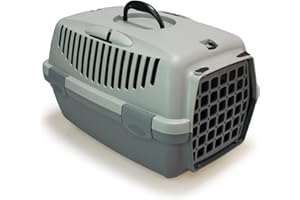 ARQUIVET Ecoline Transportín de plástico Reciclado para Mascotas - 48 x 32 x 31 cm - con al Menos un 90% de plástico Reciclado - Transportín rígido para Perros y Gatos con ventilación