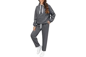 BAUENIEROY women's clothing 2025 Lounge Wear Sets For Women UK Tracksuit Full Set Wear 2 Piece Ladies Fall Fleece Tracksuits Comfort Long Sleeve Hoody Coat Tops Trousers Fashion Autumn Winter Clothing