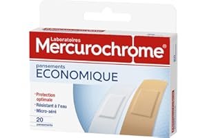 MERCUROCHROME - Pansements Economiques - Boite de 20 pansements adhésifs