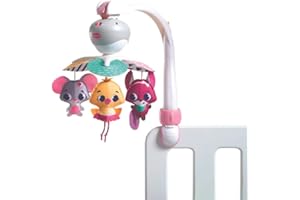 Tiny Love 3 w 1 muzyczna karuzela do łóżeczka, karuzela do wózka, uniwersalne zastosowanie dzięki 3 opcjom mocowania, 5 melodii, 30 minut odtwarzania muzyki, od urodzenia, Tiny Princess Tales
