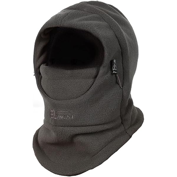 Balaclava Hoodie Jungen Ninja Kapuzenpullover mit Gesichtsmaske Sturmhaube Full Zip Oversized Y2K Mask Jacke Winter Sweatshirt und Tasche Warme Kinder Übergangsjacke Winterjacke Hoody mit Kapuze