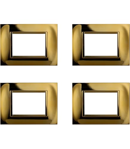 Placa Compatible BTICINO LIVINGLIGHT 4 Módulos Plástico
