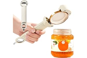 ATONG Multifunctional Retractable Bottle Opener, Stainless Steel Adjustable Cap Screwer to Remove Stubborn Lids, Adjustable Multifunctional can Opener for Daily Life, Travel, Weak Hands, Children, Elderly
