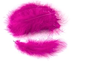 CREATIVERY Piume di marabu, circa 20 pezzi, 12 – 17 cm (fucsia/magenta 183D), piume decorative per bricolage Marabu