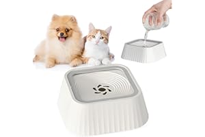 Gamelle d'eau pour chien de 1,3 l sans renversement : WIYETY gamelle flottante anti-éclaboussures pour chien