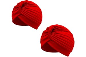 CARNAVALIFE Casquette Plissée Turban Tête Chapeau Indien Arabe Soleil Turban Capuche Festival Vintage Plaine Couleur Unisexe…