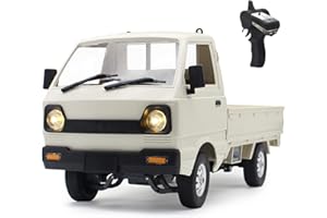 Mostop D12 RC Drift Car 1/10 Scale Off-Road Climbing Vehicle for Kids Adults - Pickup Truck With Throttle & Steering Control, Cargo Van Toy With LED Lights