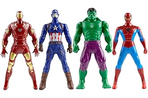 Philoctes 4 pcs Supereroi Mini Figura per Anime, Cake Decorazione Ornamenti per Torte di Compleanno Supereroi Action Figura Modelli Giocattolo Decorazione da Tavolo Collezioni