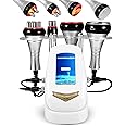 40K Cavitation Machine, 4 IN 1 Ultrasonic Vacuum Body Sculpting Machine RF Radio Frequency Skin Lift Massager Cellulite Reduction Device Fat burning Machine for Face Waist high Hip