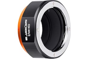 K&F Concept Lente Mount Adattatore Manuale Fuoco: Compatibile con Lente Olympus OM a Corpo Fotocamera Micro Quattro Terzi(M4/3)