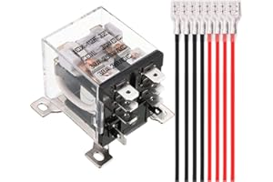 Xiatiaosann JQX-12F-2Z DC 12V Bobina 30A Relé DPDT 2NO 2NC 8 pines Relé de alta potencia de uso general, relé electromagnético para control remoto, sistema de control automático