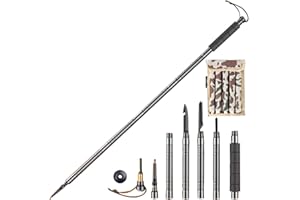 ORGRUL Bâtons de randonnée pliables - Bâtons de randonnée multifonction en alliage d'aluminium - Lumière de randonnée d'extérieur - 5/6/7/8 - Bâton de randonnée pliable multifonction