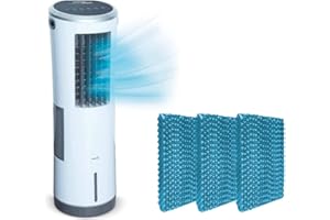 ‎MEDIASHOP Livington InstaChill Set – Kühler mit Wasserkühlung – mobiler Luftkühler mit 3 Kühlstufen – Klimagerät ohne Abluftschlauch für 12h Kühlung dank 8,5 L Tank