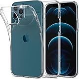 Spigen Liquid Crystal Case Kompatibel med iPhone 12 Pro och Kompatibel med iPhone 12 Fodral Skal -Crystal Clear