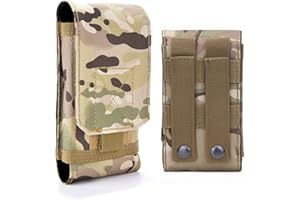 HEYQIE Universal Tactical Molle Holster Army Mobile Phone Belt Pouch EDC Security Pack Carry Accessory Kit Waist Bag Case Compatible iPhone 13 14 PRO X XS Max XR 7 8 6s Plus Samsung Galaxy S10 S9 S8 Plus