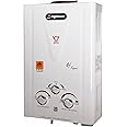 DIGISMART Aqua LPG Instant Gas Water Heater Special Anti Rust Coating Body with 100% Copper Tank ISI Approved (Ivory) 1 Year Warranty