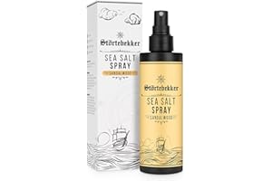 ‎STÖRTEBEKKER SHAVING ACCESSORIES Störtebekker® Premium Sea Salt Spray Sandelholz – Salzwasserspray mit natürlichem Meersalz für Volumen, Glanz & flexiblen Halt – vegan, ohne Silikone & Parabene (200 ml) - Texture Spray Haare