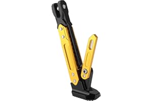LEAPITURE Motorcycle Kickstand, Adjustable Motorcycle Kickstand CNC Aluminum Alloy Side Stand Leg Prop Motorbike Parts, Universal