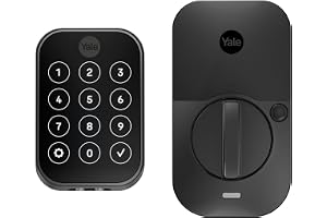 Yale Home Assure Lock 2 Deadbolt, svart mocka nyckellöst ingångsdörrlås med digital pekskärmsknapp och Bluetooth-anslutning (ingen Wi-Fi), YRD450-BLE-BSP