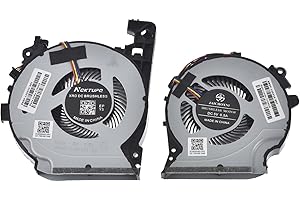 LPUK CPU and GPU Cooling Fan Replacement for HP Pavilion Gaming 15-cx series p/n: L20335-001, L20334-001