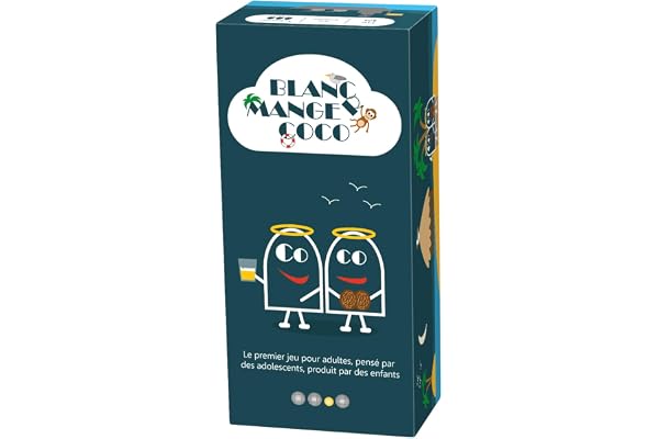 BLANC MANGER COCO – Le 1er Jeu pour Adultes pensé par des Ados, Produit par des Enfants - 600 Cartes ;-