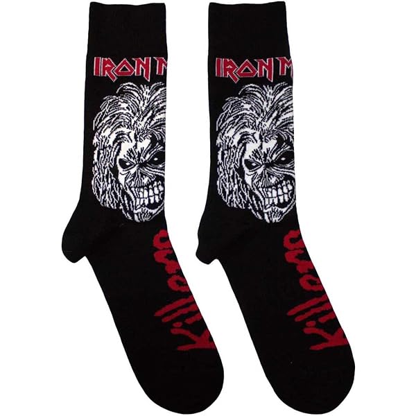 Rock Off HIM Heartagram Skull Logo Socken – Offiziell Lizenziert, Schwarz, One Size (UK 7-11)