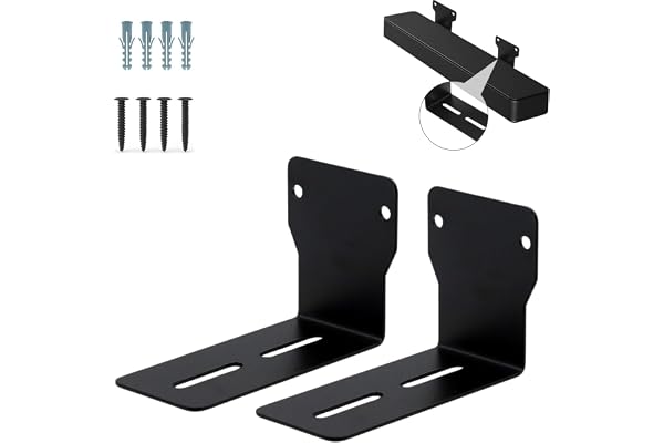 SHUCHI ESSENTIALS Soundbar Wall Mount Bracket - Universal Speaker Stand for Bose, Samsung, Sony, LG Heavy-Duty, Secure & Space-Saving Metal Mount Holds 5-8kg