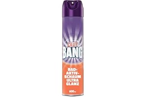 ‎CILLIT BANG CILLIT BANG Aktivschaum Seifenreste & Glanz – Ultra effektiver Schaumreiniger für Dusche und Bad – Reinigung ohne Nachwischen – 1 x 600 ml