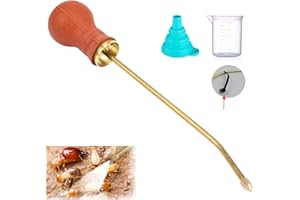 FREEBIZ Power Bulb Duster Pest Control Sprayer Earth Applicator for Garden Bed Bugs Roaches Ants Pests With Copper Tube (Red)