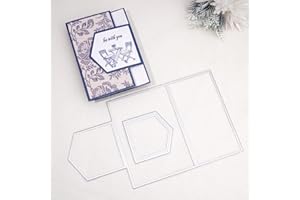 Kokorosa Milieu Stanzschablonen für Scrapbooking, Metall-Stanzform zum Basteln, Stanzformen für Kartenherstellung, geeignet für Party, Hochzeit, Urlaub usw