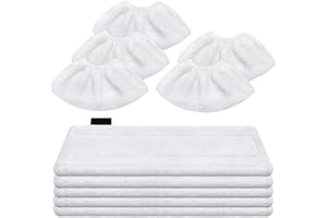 DLAIMI 10 paño de Microfibra compatibles con Limpiador a Vapor Kärcher EasyFix SC 2,SC3,SC4,SC5, Almohadillas de Repuesto para Limpiador Reutilizable, Lavable a máquina Paños de Repuesto