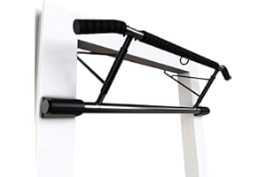 VIVO TECHNOLOGIES Door Frame Pull Up Bar Doorway Fits 70-92cm Width 12-21cm Depth Door Frame Fitness Chin-Up Bar Frame for Home Gym Exercise with Padded Handles Bar No Drilling No Screws No Assembly Foldable for Home