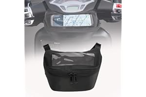 Heinmo Alforjas para Motocicleta Bolsa de Manillar Bolsa de Almacenamiento Teléfono móvil Pantalla táctil Auriculares Bolsa Impermeable para GTS LX LXV Sprint Primavera 50 125 250 300 (Without Logo)