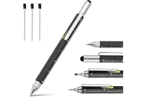 Ainkedin Gifts for Men, 6 in 1 Multi Tool Pen Gadgets for Men, Mens Gifts for Christmas, Presents for Men, Funny Gifts for Men, Secret Santa Gifts for Men, Birthday Gifts for Dad, Gifts for Him