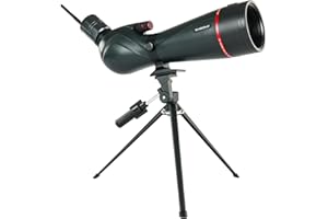 Svbony SV406 20-60x80mm Telescopio Terrestre con SC001 WiFi Cámara, HD FMC BAK4, Enfoque Doble Velocidad, 1,25'' Ocular Extraíble, IPX7 Impermeable, con Trípode, para Observación Aves, Vida Silvestre