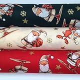 Always Knitting And Sewing Christmas Fat Quarter Bundles 100 % Cotton Fabric Christmas 20