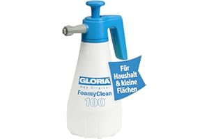 GLORIA FoamyClean 100 – Pulvérisateur à Mousse 1L pour Nettoyage Maison & Voiture | Réglage Individuel de la Mousse | Idéal Salle de Bain, Cuisine, vitres & Lavage Auto