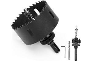 MOXPIFY Lochsäge 83mm,Bi-Metall Lochsägen mit SDS plus-Schaft und Sechskant-Schaft Set Bohrkrone für Holz, Rigips, Dünne Metalle, Kunststoffe