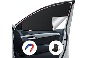 XCBYT Parasol Coche Lateral, Protector Solar Coche Cortinas, Oscurecedor Ventana Coche, Protección UV, Protección contra el Calor, 2 Unidades