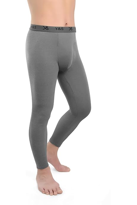 Pack Of 2 Men's Thermal Trousers Long Johns Warm Underwear Baselayer, S M L XL XXL Thermals(S,Black