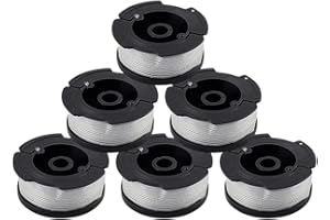 E-RFSEY Einzelfadenspule A6481 A6485 Fadenspule für Black Decker Rasentrimmer (6 Stück)