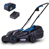 Scheppach Ak&uuml;l&uuml; &ccedil;im bi&ccedil;me makinesi BC-MP320-X 20V fır&ccedil;asız ak&uuml;l&uuml; &ccedil;im bi&ccedil;me makinesi | 32 cm kesme genişliği | 250 &ndash; 300 m2 i&ccedil;