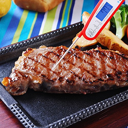 HooYL faltbares Bratenthermometer Fleischthermometer Küchenthermometer Augenblick Digital-Thermometer - 9