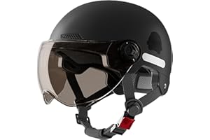 SALYEELULY Casco Patinete Electrico Adulto | Casco para Patinete Electrico | Casco con Visera para Patinete Electrico | Casco con Goggle Casco para Hombres Mujeres | Casco De Bicicleta De Montaña para Patineta