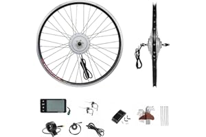 YOSE POWER 20'' / 24'' / 26'' / 27.5'' / 28'' ebike 36V250W conversion kit Front Wheel Brushless Motor with LCD Display Black for Electric Bicycle